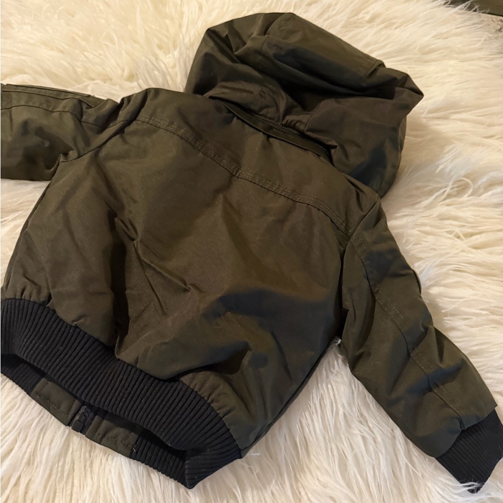 Urban Republic Dark Green Hooded Jacket Baby Boy’s 12M - Picture 5 of 8